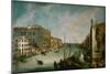 The Canale Grande in Venice, Italy, seen from San Vio-Canaletto-Mounted Giclee Print
