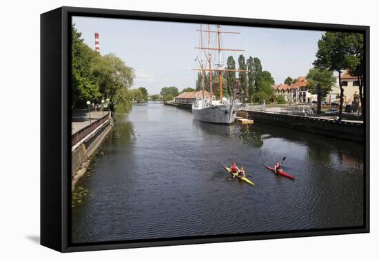 The Canals of Klaipeda, Lithuania-Dennis Brack-Framed Stretched Canvas