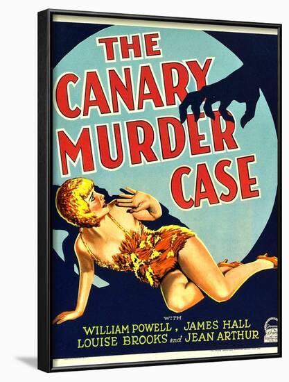 THE CANARY MURDER CASE, Louise Brooks on window card, 1929-null-Framed Art Print