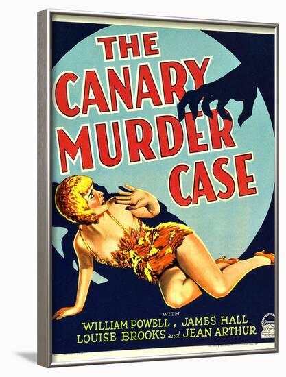 THE CANARY MURDER CASE, Louise Brooks on window card, 1929-null-Framed Art Print