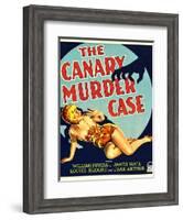 THE CANARY MURDER CASE, Louise Brooks on window card, 1929-null-Framed Art Print