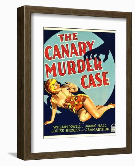 THE CANARY MURDER CASE, Louise Brooks on window card, 1929-null-Framed Art Print