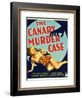 THE CANARY MURDER CASE, Louise Brooks on window card, 1929-null-Framed Art Print