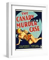 THE CANARY MURDER CASE, Louise Brooks on window card, 1929-null-Framed Art Print