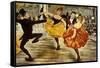 The Cancan, c.1900-Adolphe Willette-Framed Stretched Canvas