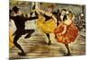 The Cancan, c.1900-Adolphe Willette-Mounted Giclee Print