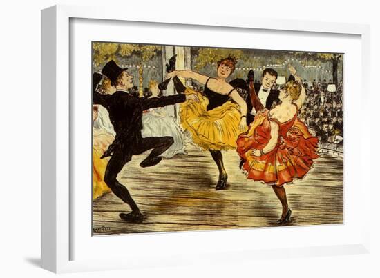 The Cancan, c.1900-Adolphe Willette-Framed Giclee Print