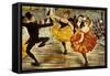 The Cancan, c.1900-Adolphe Willette-Framed Stretched Canvas