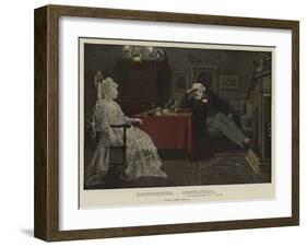 The Cane-Bottom'd Chair-Charles Green-Framed Giclee Print