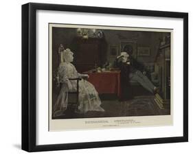 The Cane-Bottom'd Chair-Charles Green-Framed Giclee Print