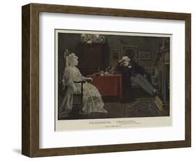 The Cane-Bottom'd Chair-Charles Green-Framed Giclee Print