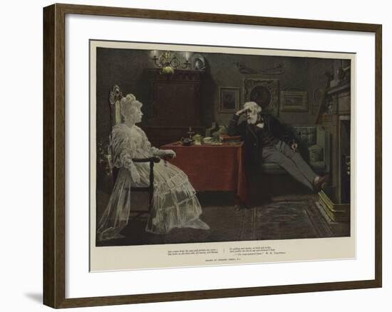 The Cane-Bottom'd Chair-Charles Green-Framed Giclee Print