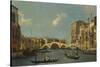 The Cannaregio, Venice, with Palazzo Testa, Palazzo Surian-Bellotto and the Ponte Dei Tre Archi,…-Canaletto-Stretched Canvas