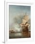 The Cannon Shot, C. 1680-Willem Van De Velde The Younger-Framed Giclee Print