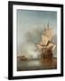 The Cannon Shot, C. 1680-Willem Van De Velde The Younger-Framed Giclee Print