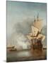 The Cannon Shot, C. 1680-Willem Van De Velde The Younger-Mounted Giclee Print