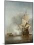 The Cannon Shot, c.1680-Willem Van De, The Younger Velde-Mounted Giclee Print