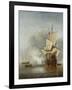 The Cannon Shot, c.1680-Willem Van De, The Younger Velde-Framed Giclee Print