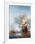 The Cannon Shot-Willem Van De Velde The Younger-Framed Giclee Print