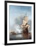 The Cannon Shot-Willem Van De Velde The Younger-Framed Giclee Print