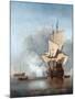 The Cannon Shot-Willem Van De Velde The Younger-Mounted Giclee Print