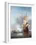 The Cannon Shot-Willem Van De Velde The Younger-Framed Giclee Print