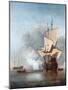 The Cannon Shot-Willem Van De Velde The Younger-Mounted Giclee Print