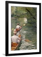 The Canoes, 1878-Gustave Caillebotte-Framed Giclee Print