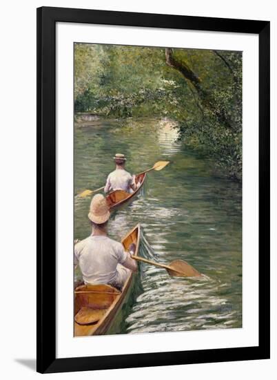 The Canoes, 1878-Gustave Caillebotte-Framed Giclee Print