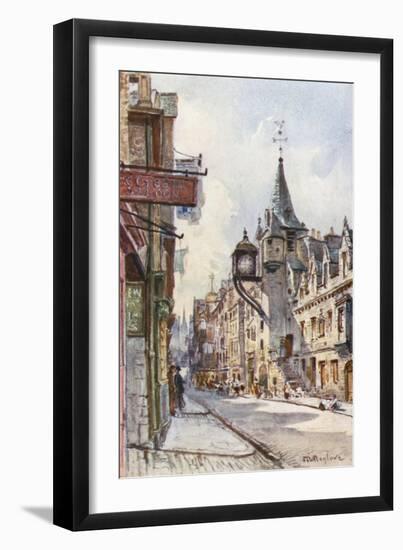 The Canongate Tolbooth, Looking West-John Fulleylove-Framed Giclee Print
