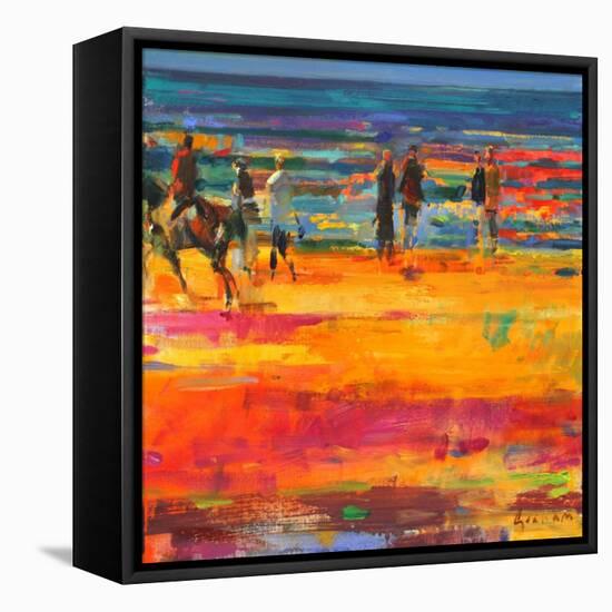 The Canter, Paris Plage-Peter Graham-Framed Stretched Canvas