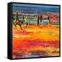 The Canter, Paris Plage-Peter Graham-Framed Stretched Canvas