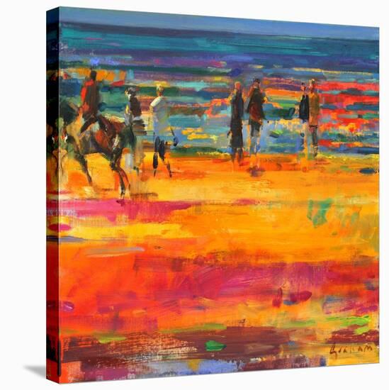 The Canter, Paris Plage-Peter Graham-Stretched Canvas