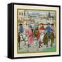 The Canterbury Pilgrimage, Late 15th Century-Henry Shaw-Framed Stretched Canvas