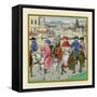 The Canterbury Pilgrimage, Late 15th Century-Henry Shaw-Framed Stretched Canvas