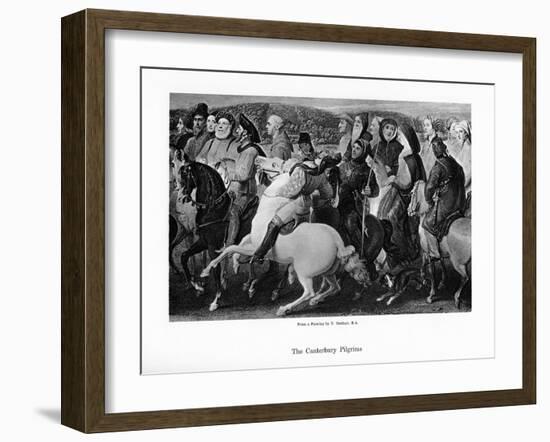 The Canterbury Pilgrims, 19th Century-Thomas Stothard-Framed Giclee Print