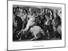 The Canterbury Pilgrims, 19th Century-Thomas Stothard-Mounted Giclee Print