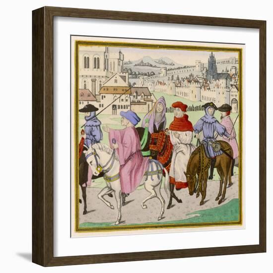 The Canterbury Pilgrims on the Road-null-Framed Photographic Print