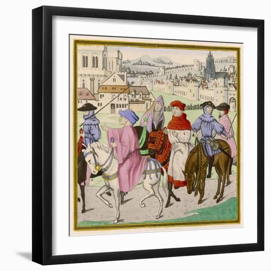 The Canterbury Pilgrims on the Road-null-Framed Photographic Print