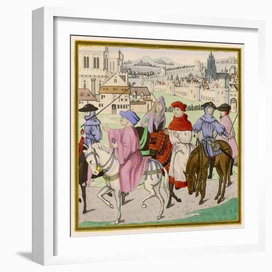 The Canterbury Pilgrims on the Road-null-Framed Photographic Print