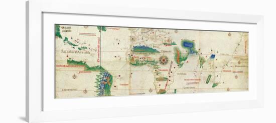 The Cantino Planisphere, 1502-null-Framed Giclee Print