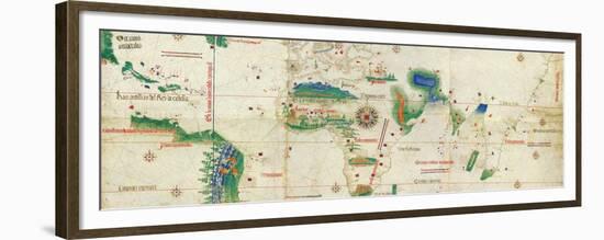 The Cantino Planisphere, 1502-null-Framed Giclee Print