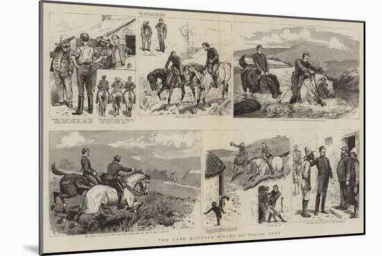 The Cape Mounted Rifles on Police Duty-null-Mounted Giclee Print