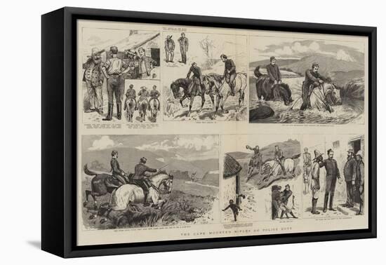 The Cape Mounted Rifles on Police Duty-null-Framed Stretched Canvas