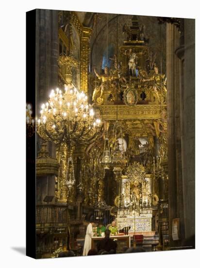 The Capilla Mayor, Santiago Cathedral, Santiago De Compostela, Galicia, Spain-R H Productions-Stretched Canvas