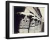 The capitals of the portico, Temple of Khnum, Esna, Egypt, 1862-Francis Bedford-Framed Photographic Print