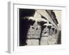 The capitals of the portico, Temple of Khnum, Esna, Egypt, 1862-Francis Bedford-Framed Photographic Print