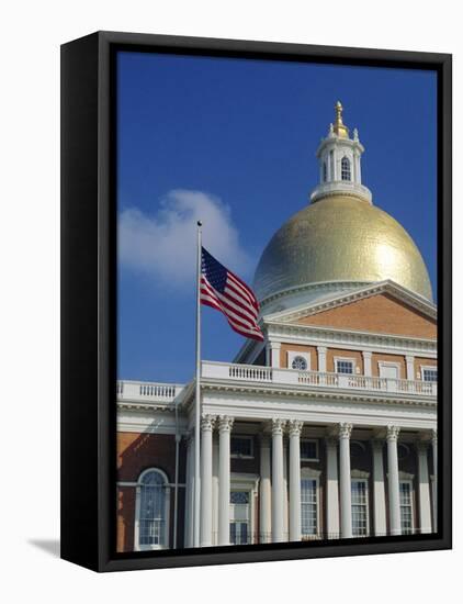 The Capitol, Boston, Massachusetts, New England, USA-Rob Mcleod-Framed Stretched Canvas