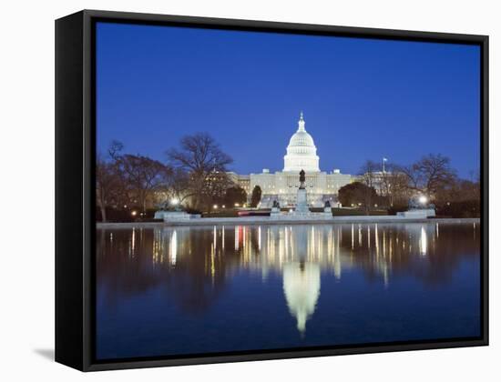 The Capitol Building, Capitol Hill, Washington D.C., United States of America, North America-Christian Kober-Framed Stretched Canvas