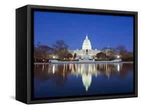 The Capitol Building, Capitol Hill, Washington D.C., United States of America, North America-Christian Kober-Framed Stretched Canvas